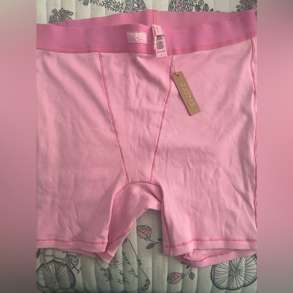 Skims Cotton Rib Boxer Shorts